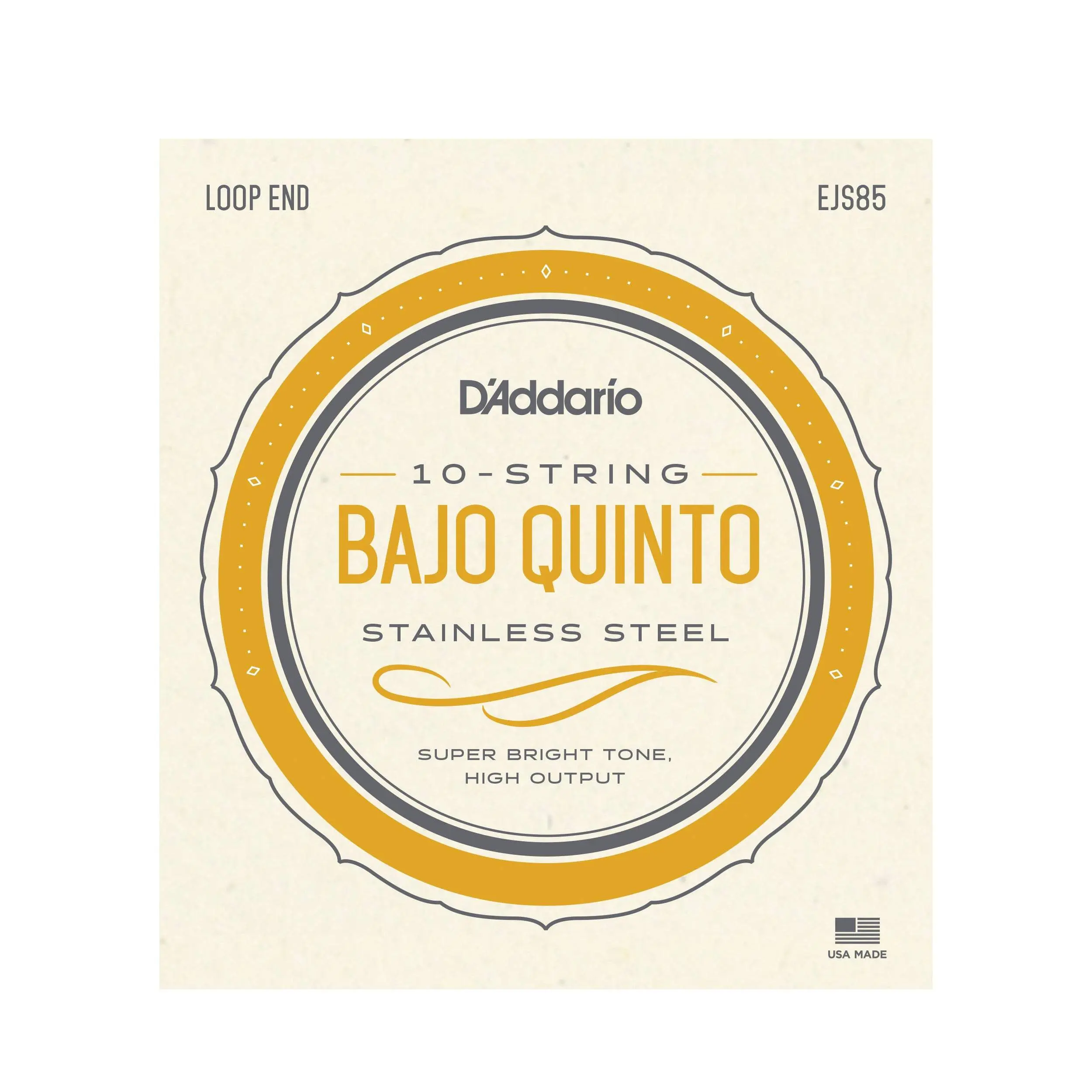 D'Addario EJS85 Bajo Quinto Stainless Steel Strings D'Addario EJS85 Bajo Quinto Stainless Steel Strings