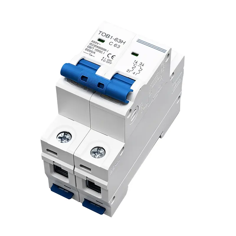 AC Circuit Breaker 2P C Type Mini  | AC Only| 32A 40A AC 230/400V 120/240V Compatible 50/60Hz Overload Short Circuit Protection Suitable for Cuba: Solar Power System — Off-Grid Supply for Residential and Small-Scale Commercial Use