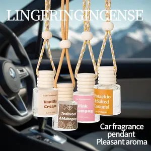 Four-Pack Scented Car Fresheners Bundle, 4 Unique Scents, 8ml Each, Hanging Scent Oil Diffuser, EXAVON 8ML Nature Fragrance Fruit Juicy Perfume Long-Lasting, Car Accessory, For Car & Home Gifts Springtok Car Fragrance Set