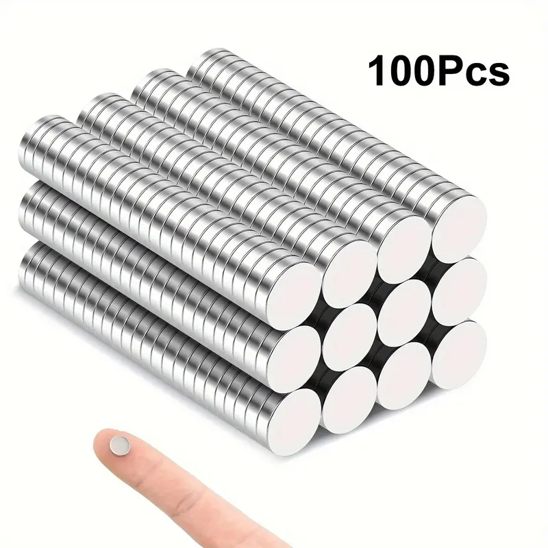 100/200 Pack Small Magnets, Refrigerator Magnets 8x2mm Rare Earth Magnets Neodymium Magnets For Tool, Whiteboard, Kitchen Cabinet