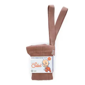 Silly Silas Footed Tights with Braces - Light Brown