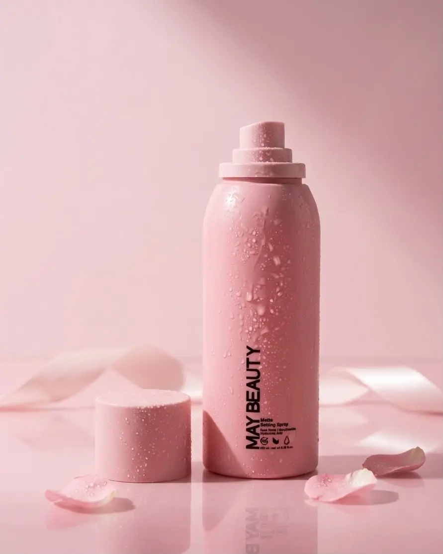 Matte Makeup Fixing Spray for Flawless Face Makeup - Vegan, Hydrating, Limited Edition, Long-Wear Formula with Hyaluronic Acid & Rose Water, Suitable for All Skin Types