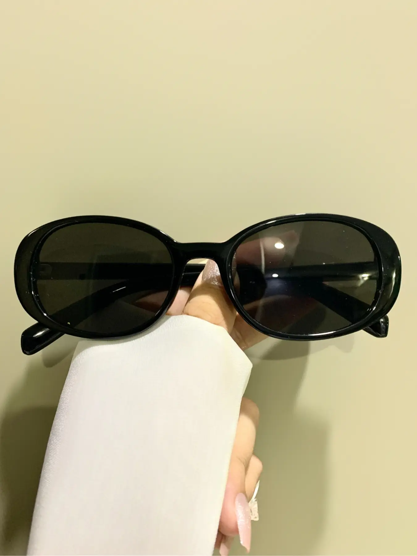 Oval Metal Hinge Glasses, Casual Simple Design Eyewear for Men & Women, Durable Lightweight Daily Wear