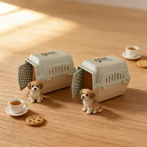 A Mini Doll House Pet Hut, Suitable for Doll Accessories and Role-playing, A Mini Pet Habitat Doll House with Door Design, Part of The Mini Pet Series, Designed for Small Object Collection