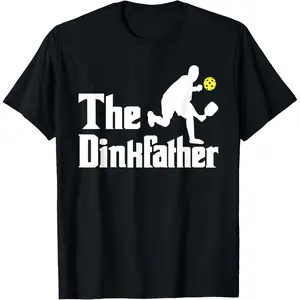 The Dinkfather - Funny Pickleball Player Paddleball Lover T-Shirt Graphic tees