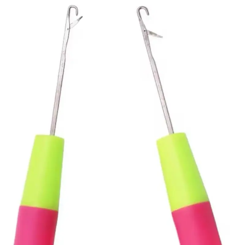 2 Pcs Latch Hook Crochet Needle for Hair Extension 2 Pcs Latch Hook Crochet Needle for Hair Extension