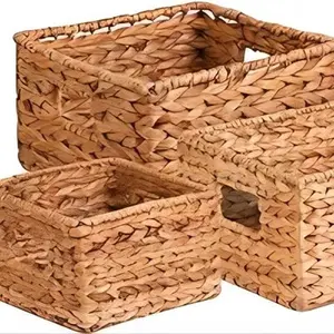 Nesting Banana Leaf Baskets, Multisize, 3-Pack,Natural