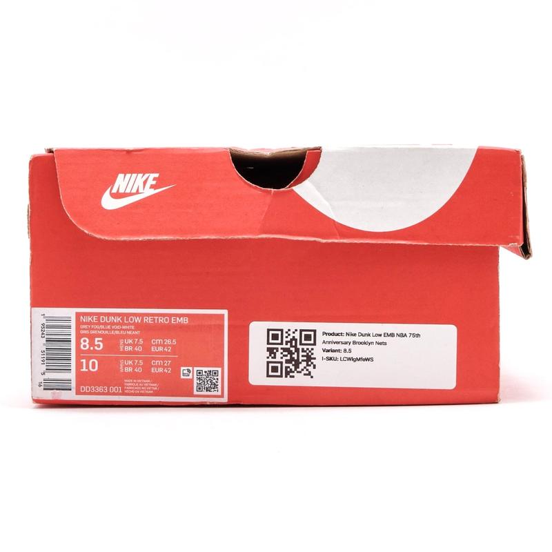 Nike Dunk Low EMB NBA 75th Anniversary Brooklyn Nets
