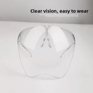 Nail art dust-proof and anti fog mask, high-definition transparent acrylic full face hood, exclusively for nail salons