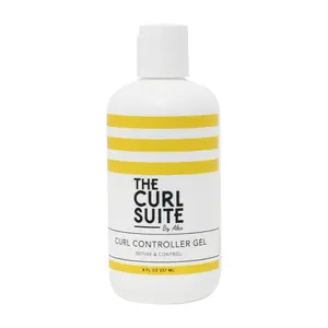 The Curl Suite Curl Controller Gel for Unisex - Long-Lasting Curly Hair Gel, Perfect Curl Styling Gel, Curl Gel for Curly, Coily, and Wavy Hair (8 Oz) Haircare Color