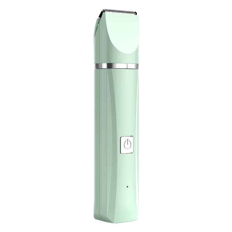2-in-1 Rechargeable Battery-Powered Cat Grooming Clipper - Silent Operation, Curved Blade, Interchangeable Heads for Body Trimming, Nail Care, Stress-Free Cat Grooming