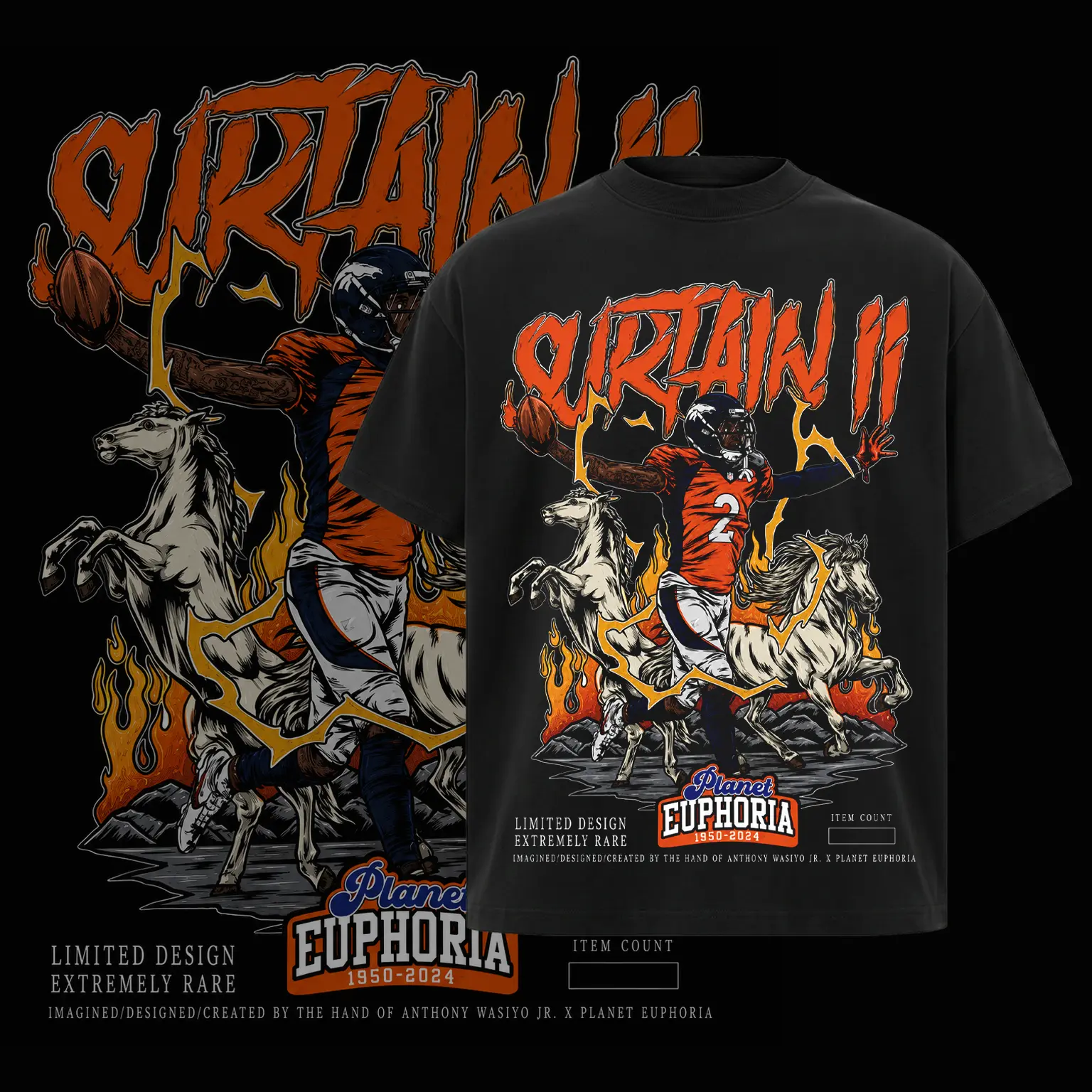Patrick Surtain II Tee Shirt Vintage 90s Football Graphic Tee for Men Women Fans Y2k Streetwear Top