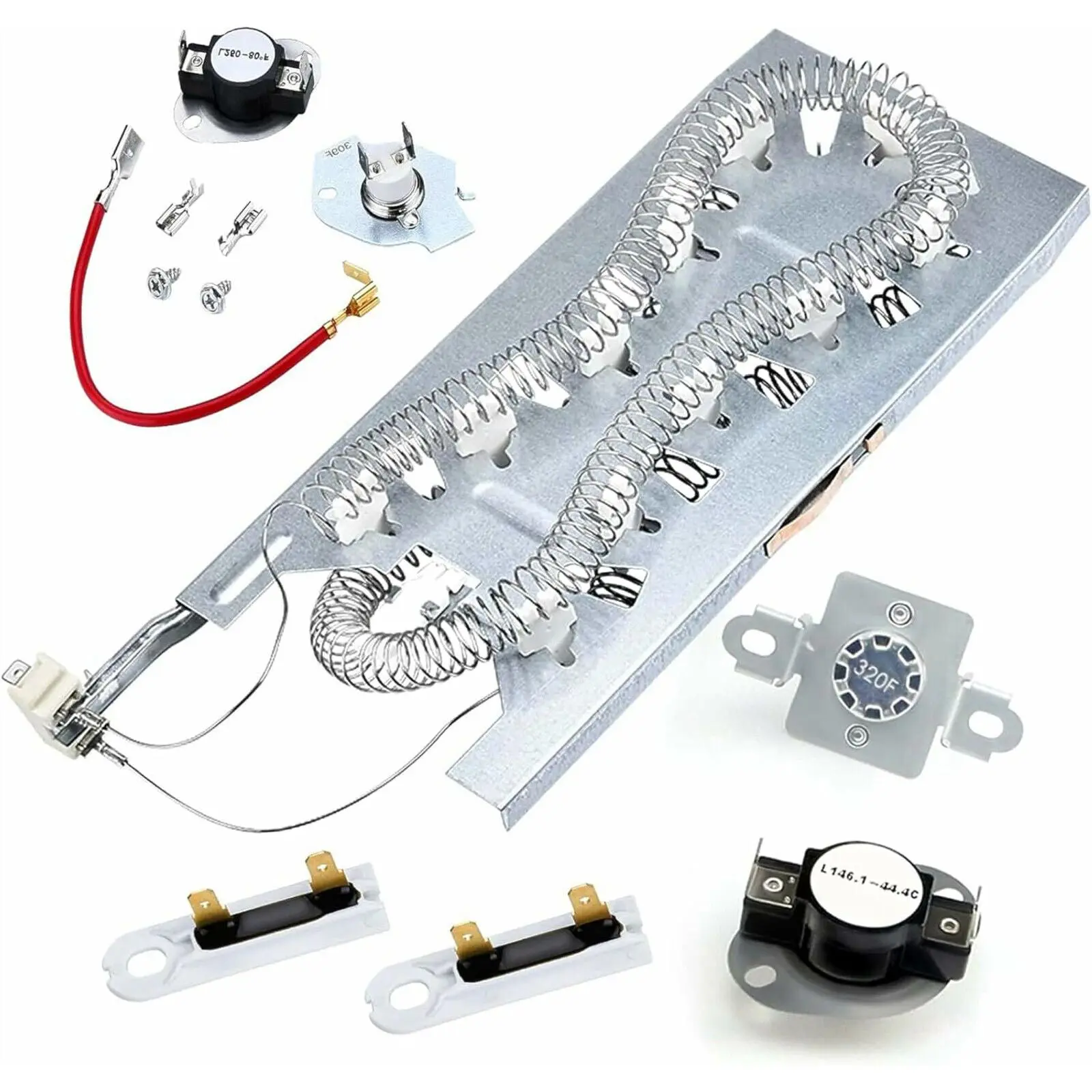 3387747 279816 279973 3392519 Heating Element Thermal Fuse Dryer Kit Whirlpool
