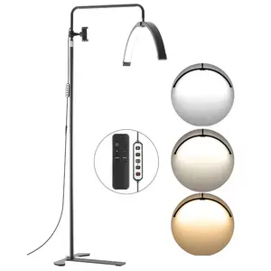 VEVOR Nail Desk Light, 20 W Clip on Half Moon Lash Light with Phone Holder, Adjustable Brightness and Color Temperature, Arched LED Table Lamp for Nail Tech, Tattoo Artists, Beauty, Eyelash ExtensionsVEVOR Super Brand Day