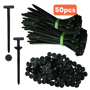 Nylon Cable Tie Buckle Kit PA66 Windproof Tensile Strength: 50kg &Anti-Corrosion for Car/Home/industrial Cable Management-40°C-130°C Extreme Proof, Lifetime Supply Pack (100pcs)TTV FathersDayGift daily repair Universal bundle