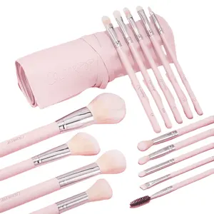 ColourPop® Smoke 'N Roses Brush Roll - Face & Eye Brush Set