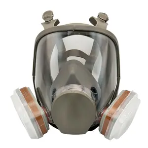 Reusable Full Face Mask with Filter, 29 in 1 Full Face Mask, Dustproof Gas Mask, Reusable Respirator Mask, Suitable for Painting, Woodworking, Construction, Grinding, Chemical