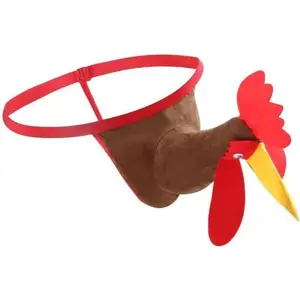 Men's G-String Exotic Underwear Sexy Costume Christmas Halloween Funny T- Mankini Thong Mesh Joke Gag Prank Gifts