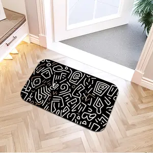 Non-Slip Bathroom Rug Set, Absorbent Flannel Mat, Ideal for Bathtub, Laundry Room, Kitchen, Entrance, Easy Clean Home Decor, Water Absorbent Rug