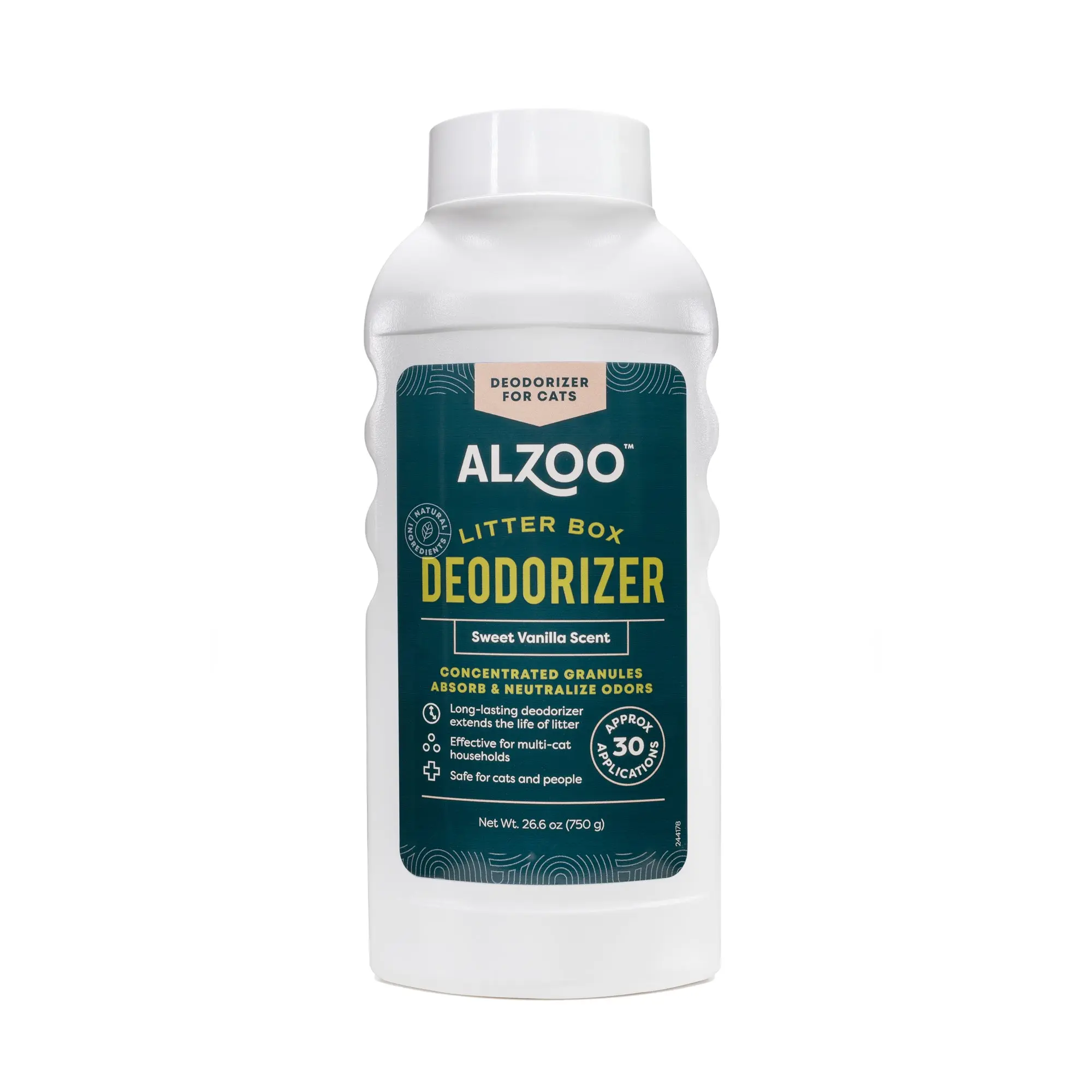 ALZOO Cat Litter Box Deodorizer — Sweet Vanilla, 26 oz ALZOO Cat Litter Box Deodorizer — Sweet Vanilla, 26 oz
