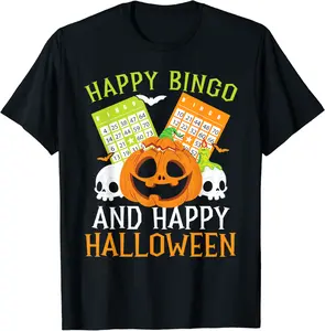 Bingo Halloween Trick Or Treat Bingo Player Bingo Caller T-Shirt - 42B0C6V2P7SC