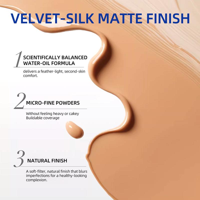 BEAUTNICE Long Wear Light Foundation, Available in Shades 01 and 02, 30ml, Long-Lasting Formula for a Flawless All-Day Look