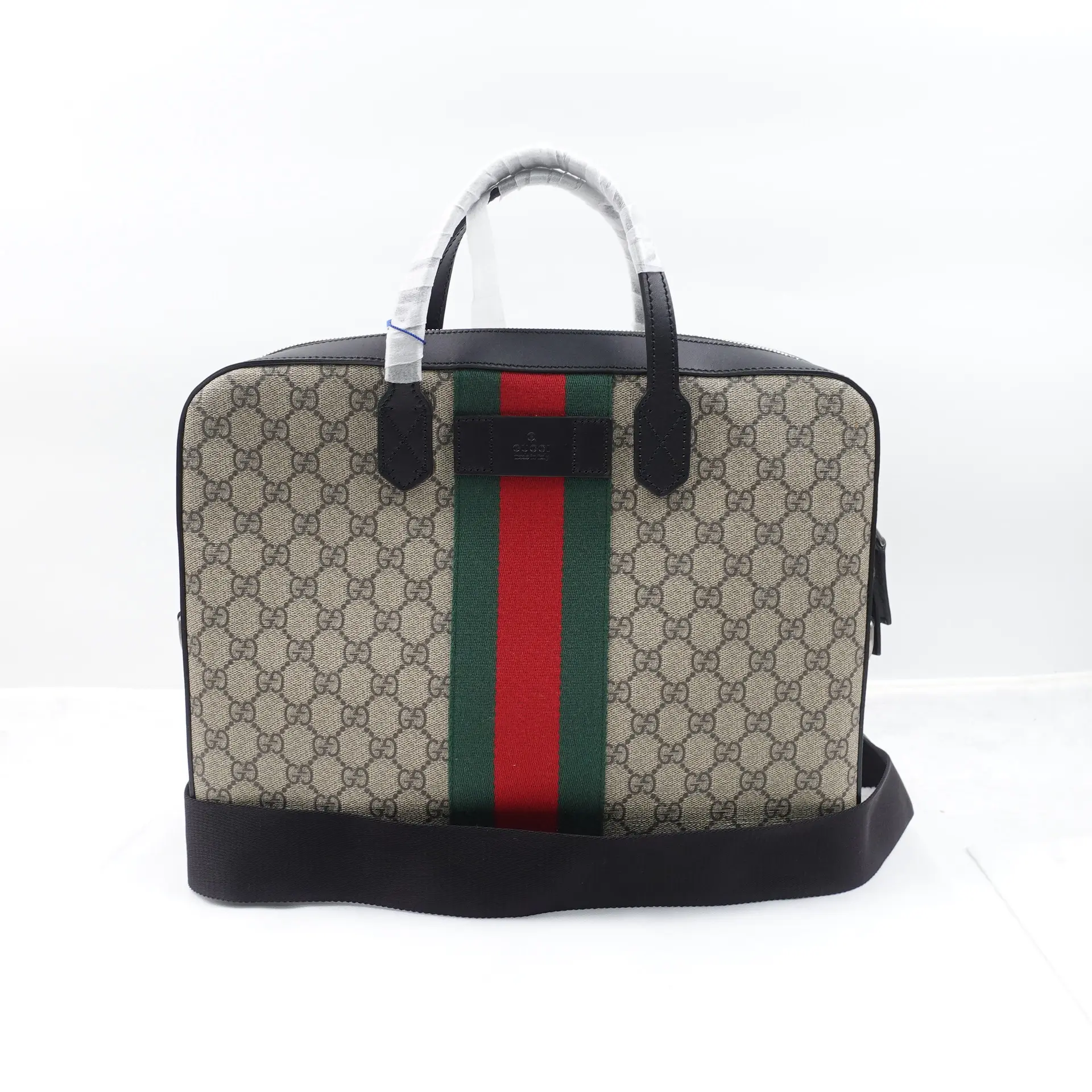 Pre-owned GUCCI coated canvas Crossbody Bags GG Supreme Web Briefcase