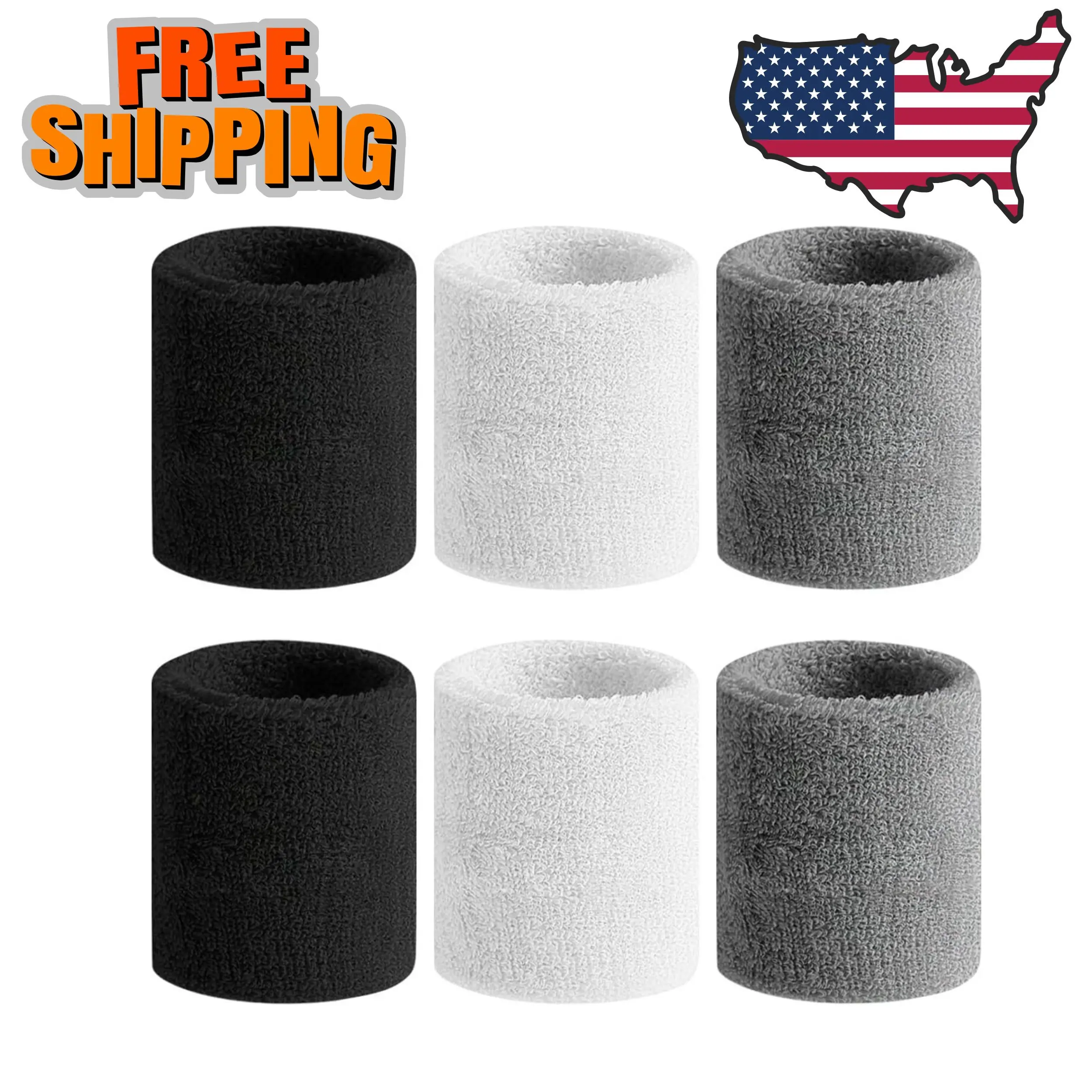 Sweatbands Sports Wristband for Men & Women - Moisture Wicking