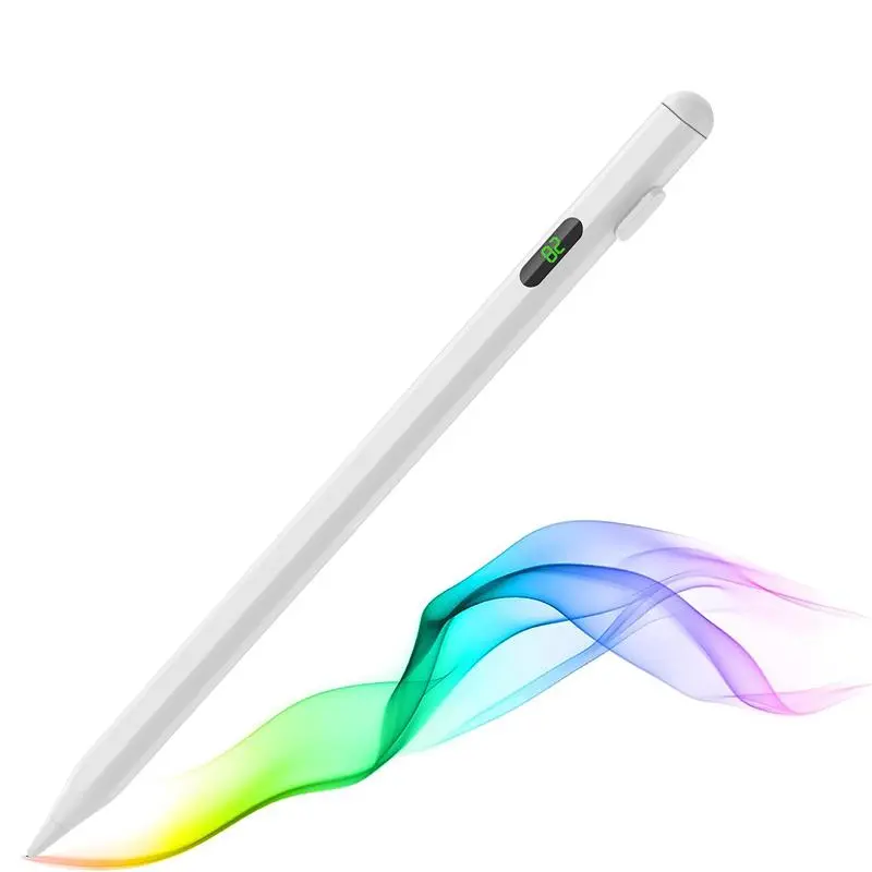 USB Rechargeable Digital Stylus Pen, Touch Screen Stylus Pen with Power Display, Tablet & Computer Accessories for iPad 2018 & Newer Version, Capacitive Pen, Touchscreen Pen, Electronic Stylus, Tablet Styluses
