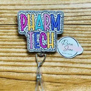 Pharm Pharmacy Tech Badge Reel