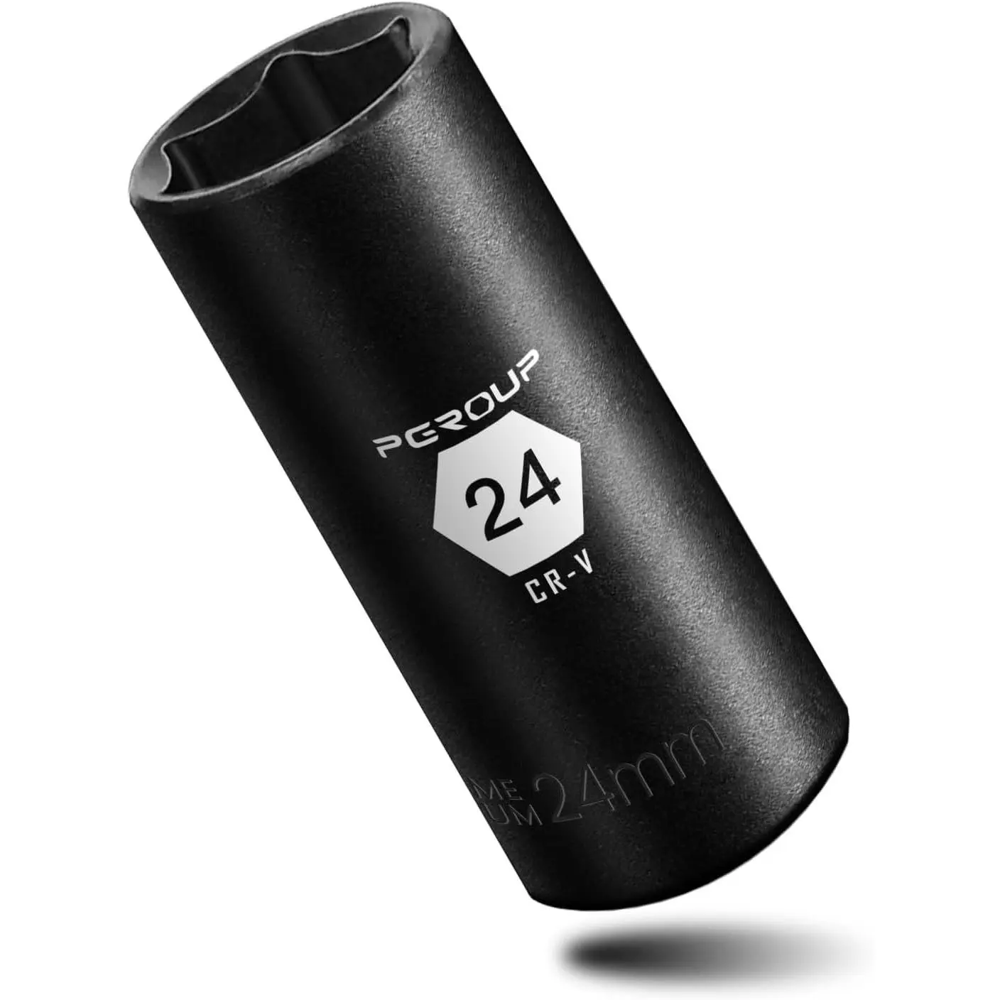 3/8” Drive Deep Impact Socket, Metric(24mm socket), 6-Point, Cr-V Steel With Black Manganese Phosphate Coating