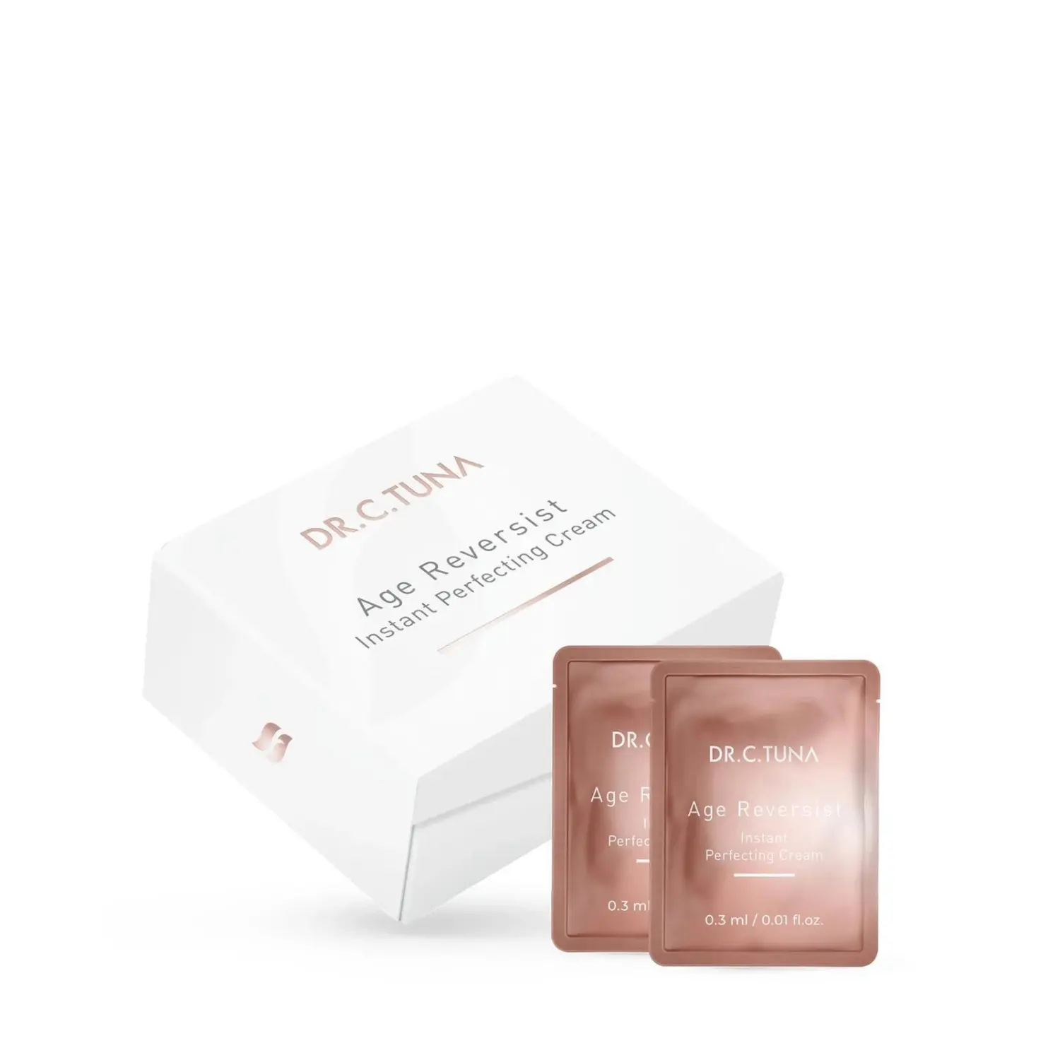 FARMASI DR. C. TUNA Age Reverist Instant Perfecting Facial Cream - 30x0.3ml Gel-Infused Sachets, Plankton Extract, Antioxidants, Hydrate & Moisturize, Dry/Crepey/Sensitive Skin Care for 40+ Beauty, Apply Thinly, Polyacryloyldimethyl Taurate, Trideceth-10,