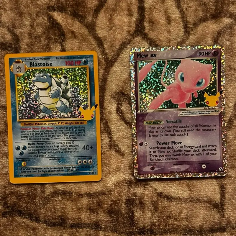 Mew ex 88/92 and Blastoise 2/102