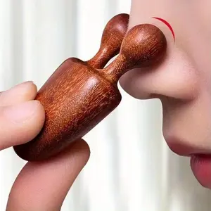 Wooden Nose Massager for Facial Relaxation and Gentle Eye Scraping Stick, Natural Wood Design, Stress Relief and Skincare Benefits
