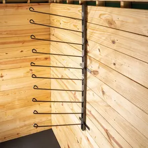 Easy-Up Pro Portable Wall Hanging 10 Hook Saddle Pad Rack