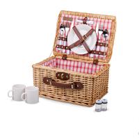 Catalina Picnic Basket, (Red & White Plaid Pattern