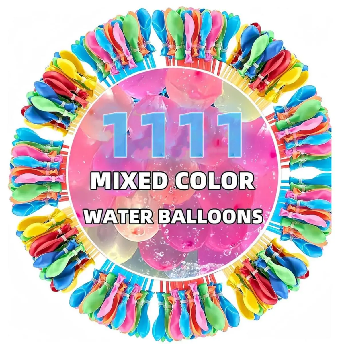 Random Color Rapid-filling Self-sealing Water Balloon, Mixed Color Balloon with Accessories, Summer Outdoor Water Toy