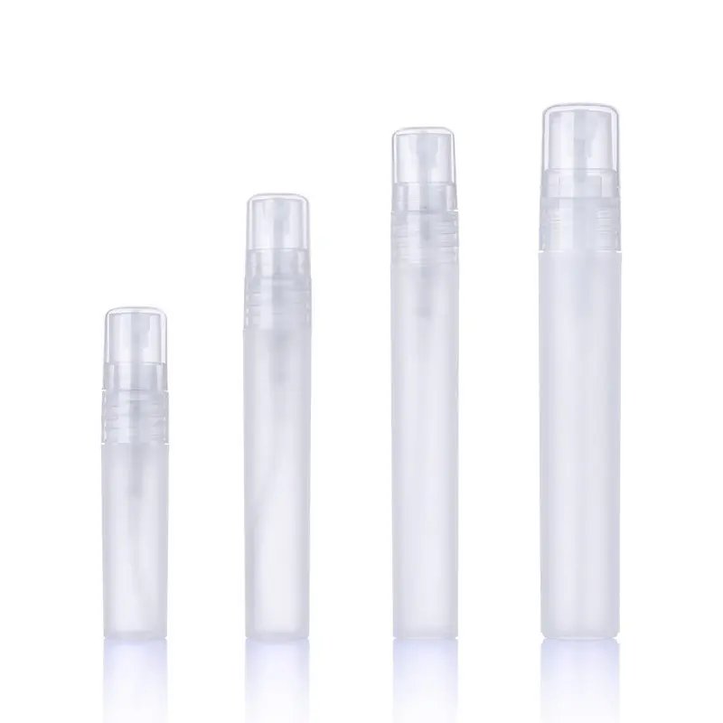 Transparent Clear Perfume Pen Spray Bottles Set, Travel Pump Bottle, 4pcs 3ML/5ML/10ML/15ML, Portable Mini Travel Size, Liquid Foundation & Lotion Dispenser