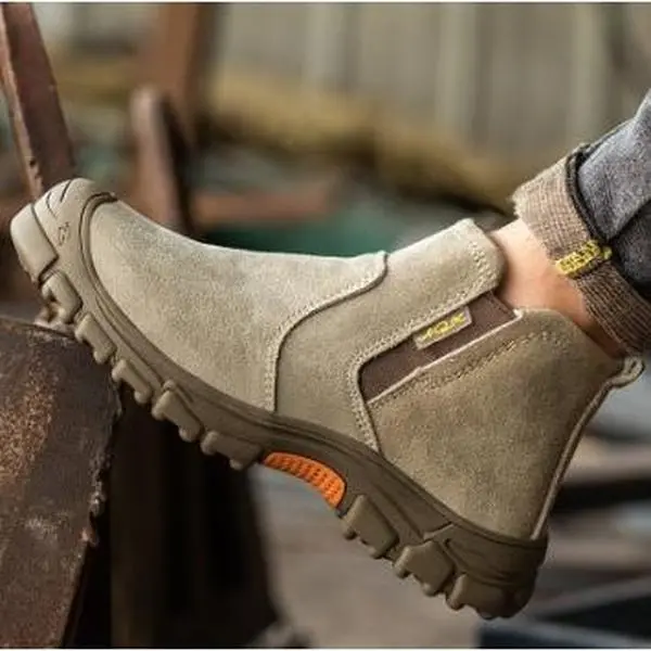 Breathable Durable Welding Safety Work Training Shoes Men & Women, Anti-Smash & Puncture-Proof  Splash-Proof Steel Toe Safety Shoes, Work Boots with Resilient Soles