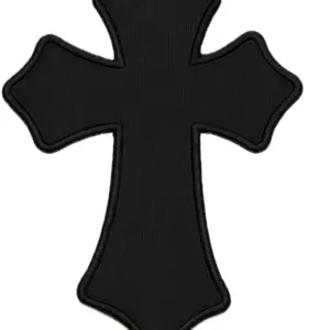 Heart Rug - Black Cross Design for Home Decor and Versatile Use