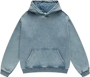 FAIABLE Ultimate Plain Comfort Acid Wash Long Sleeve tops Fleece Lined Oversized Sweatshirt - Unisex Adult - Super Soft & Warm Pullover for Men's & Women's- Perfect for Casual & Athletic Wear - Suitable for motocross and any sports