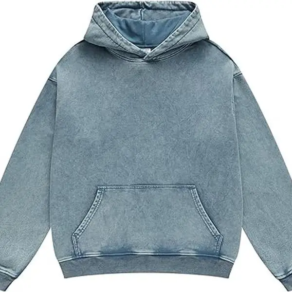 FAIABLE Ultimate Plain Comfort Acid Wash Long Sleeve tops Fleece Lined Oversized Sweatshirt - Unisex Adult - Super Soft & Warm Pullover for Men's & Women's- Perfect for Casual & Athletic Wear - Suitable for motocross and any sports
