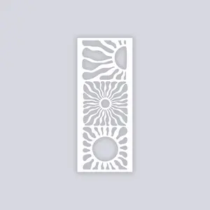 Sun Block Rectangle Face Clay Stencil