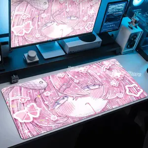 Cute Subculture Anime Girl Gaming Mouse Pad 80×30cm, Non-Slip Desk Mat, Desktop Decoration for PC, Office & Gaming