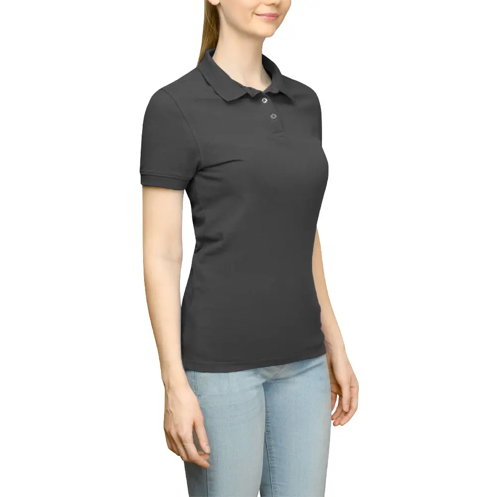 PAGE and TUTTLE Womens Solid Jersey Short Sleeve Shirt Golf Casual Casual - Black