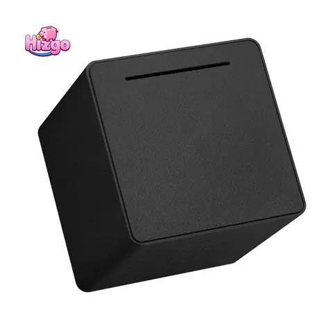 Hizgo 6" Large Assembly Piggy Bank, Suitable for Adults and Kids, Must Break to Open Unopenable Money Saving Box, 2025 Newest Cash Saving Bank, Perfect Holiday Gift & Saving Essential, Available in Multiple Colors【Black】