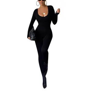 Women��s Clothing Set,Long Sleeve Hip-lifting Jumpsuit  Suit for Vacation Party Travelling Dating