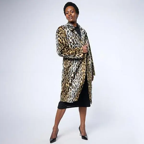 G by Giuliana Black Label Faux Fur Tuxedo Coat G by Giuliana Black Label Faux Fur Tuxedo Coat