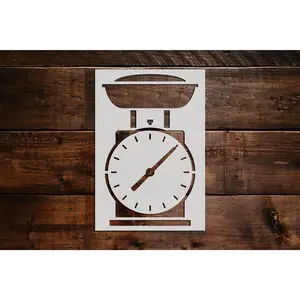 Kitchen Scale Stencil - Art and Wall Stencil