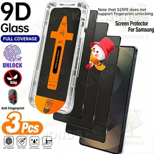 KAYKWONG'S Three-Pack 9h Tempered Glass Anti-Spy Film for Samsung Galaxy S22/s23/s24/s25/S26 Series, Easy Installation, Protective, Durable, Ideal Gift